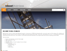 Tablet Screenshot of idealstainless.com.au